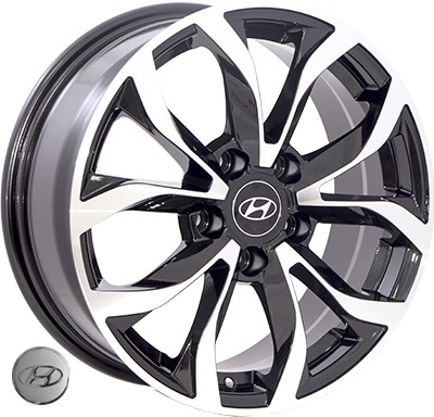 Replica (Hyundai, Kia, Toyota, Mitsubishi) Z459 BMF R16 W6,5 PCD 5x114,3 ET 35 DIA 67,1